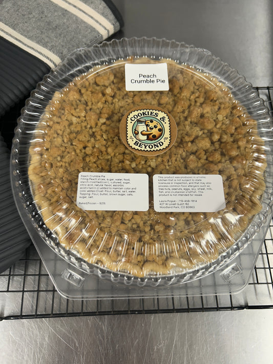 Peach Crumble Pie - 9"